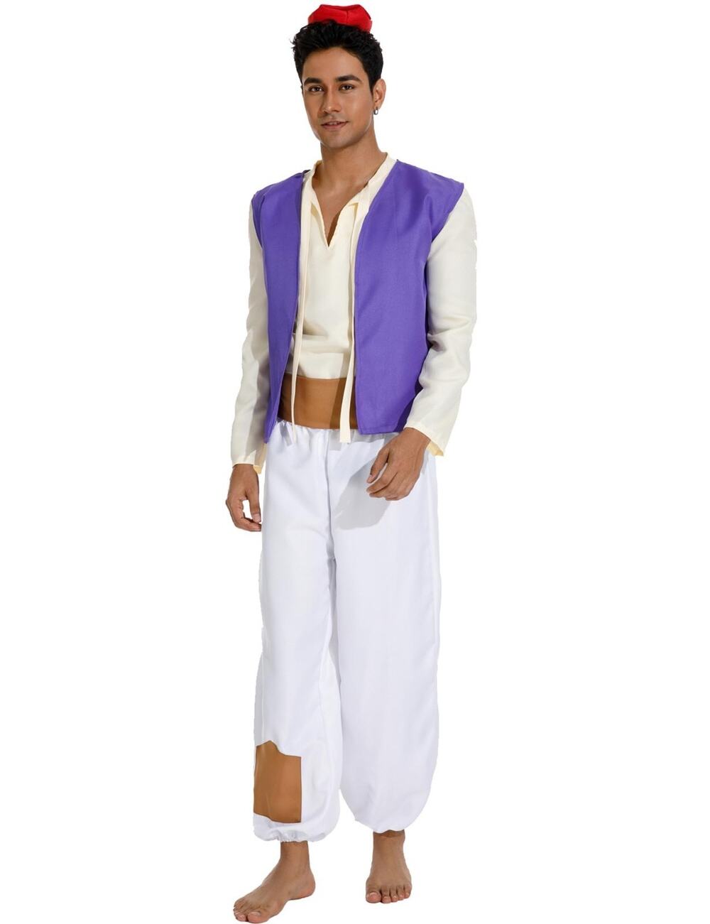 Mens Arab Prince Aladdin Halloween Costume, SZ M